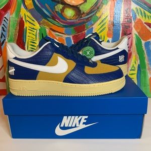 Air Force 1 x UNDEFEATED Blue Croc